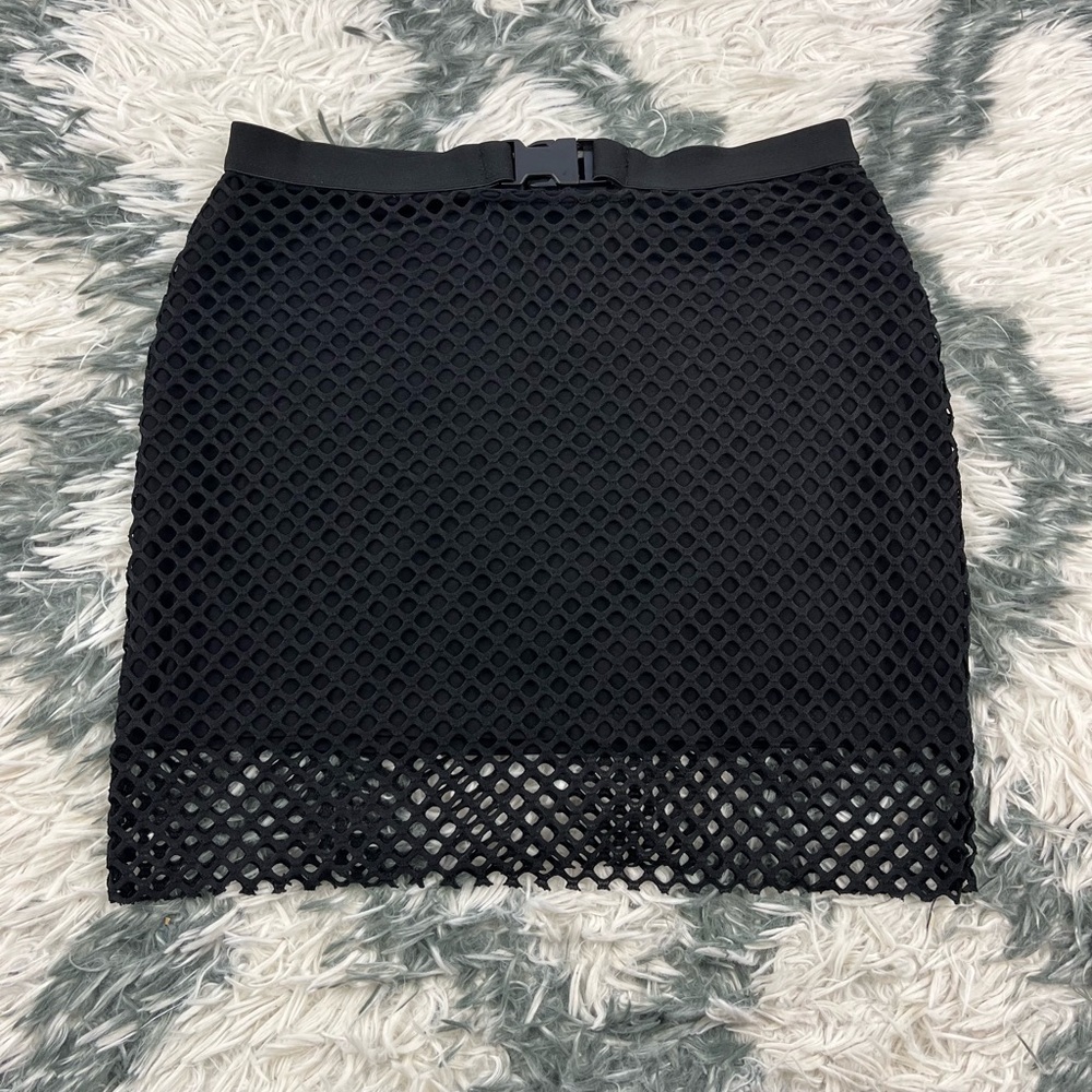 NWT Seek The Label Women's Black Netted Skirt Size Small
